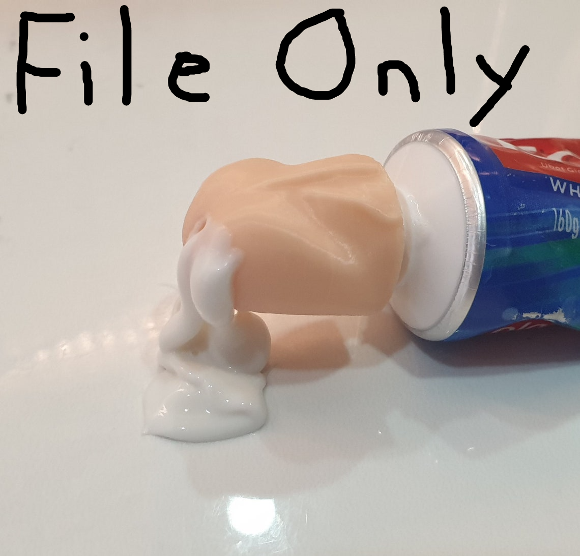 3D Printable Dick-Head Toothpaste Topper Cap STL File