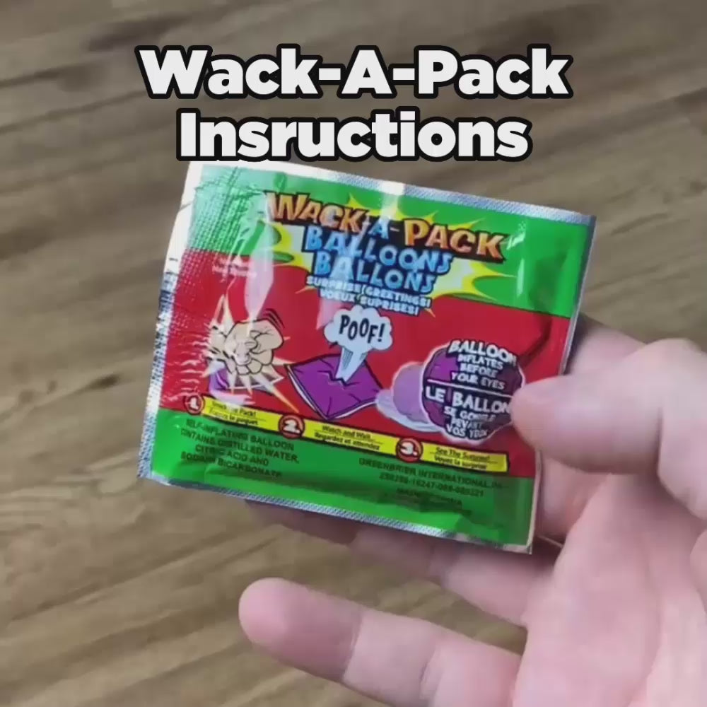 Wack-A-Pack Self-Inflating Balloon Ornament