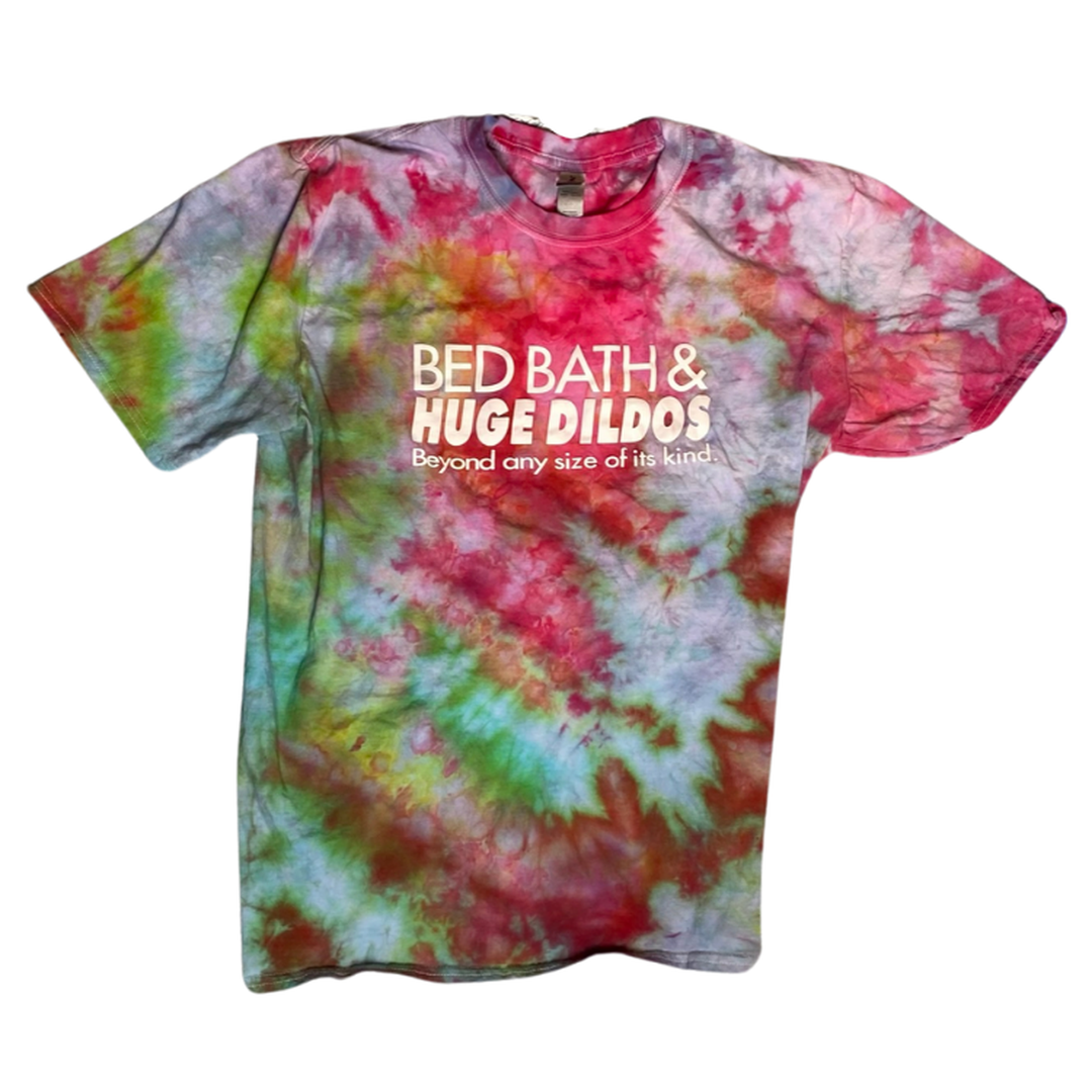 Ding Ding - Tie Dye Bed Bath & Huge Dildos Prank Gift T-Shirt