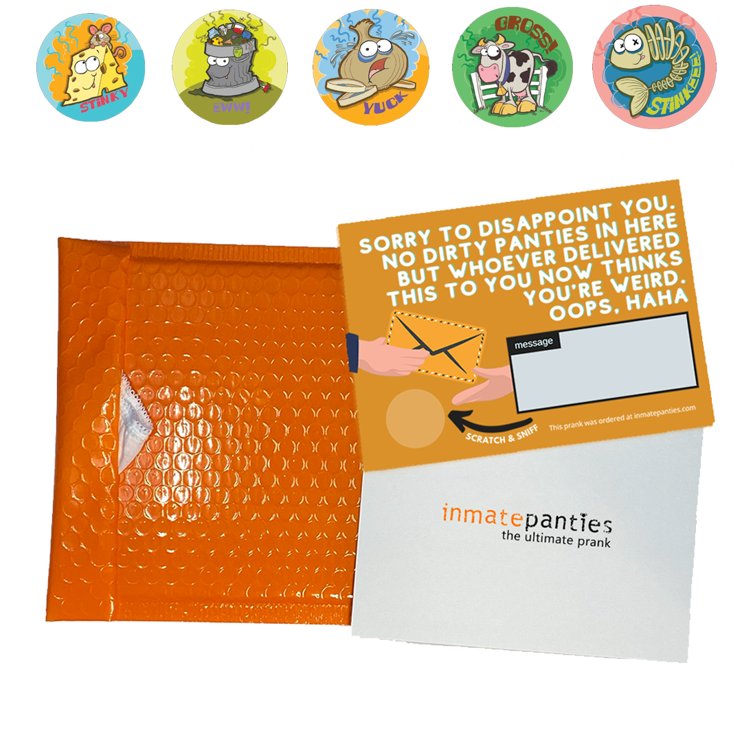 Scratch & Sniff Inmate Panties Prank Envelope