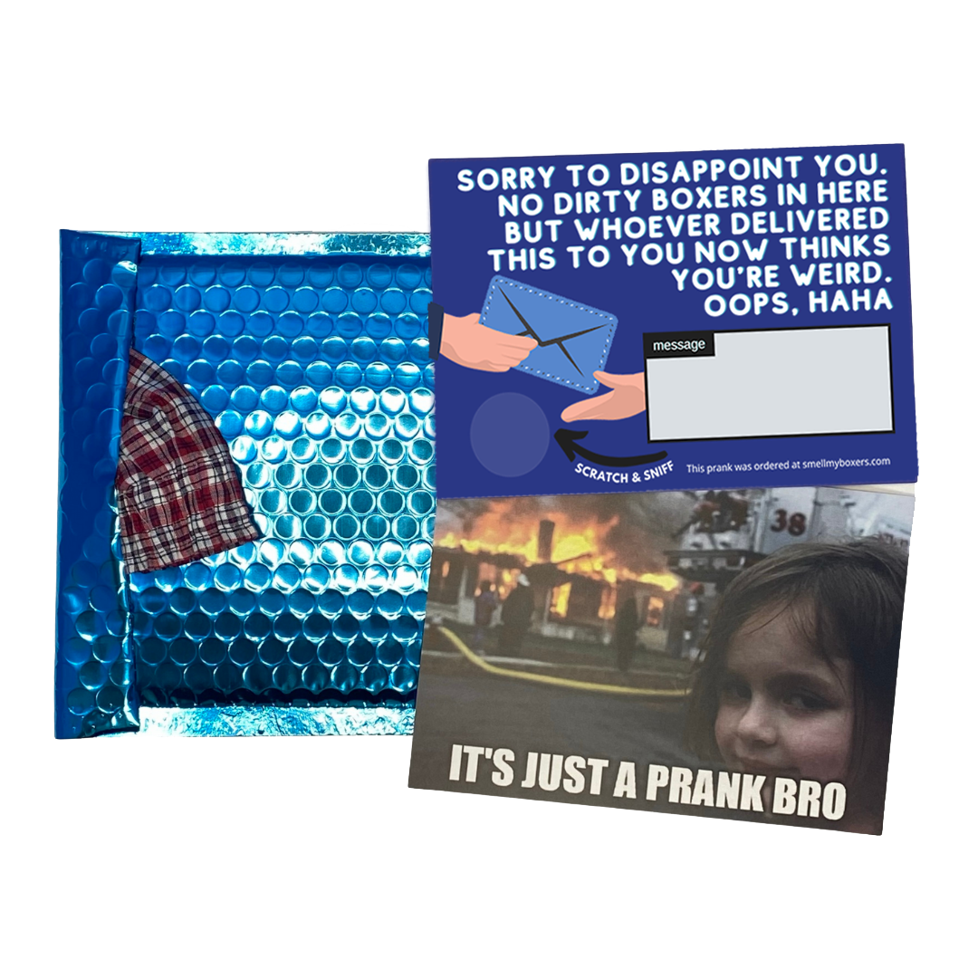 Scratch & Sniff Used Boxers Prank Envelope