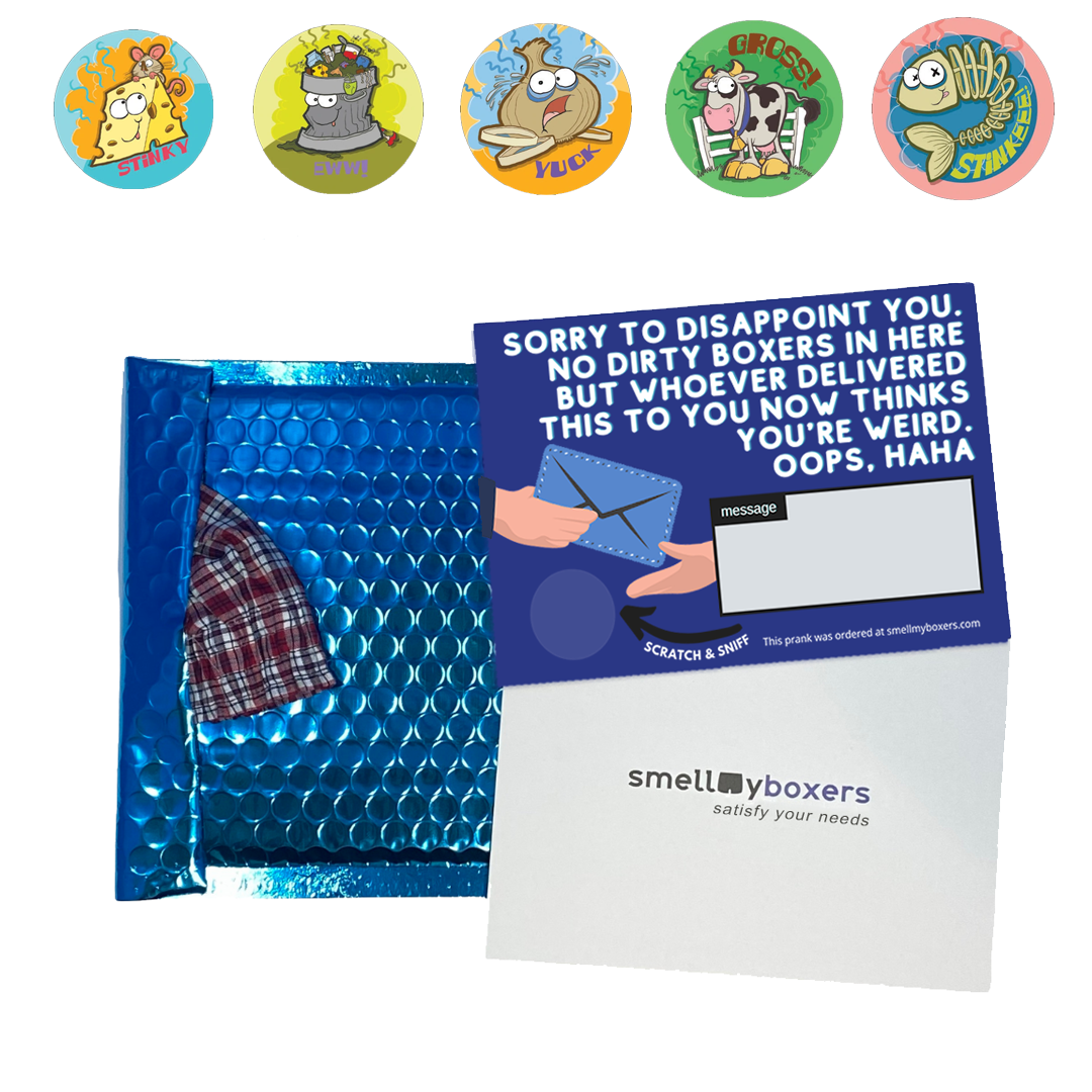 Scratch & Sniff Used Boxers Prank Envelope