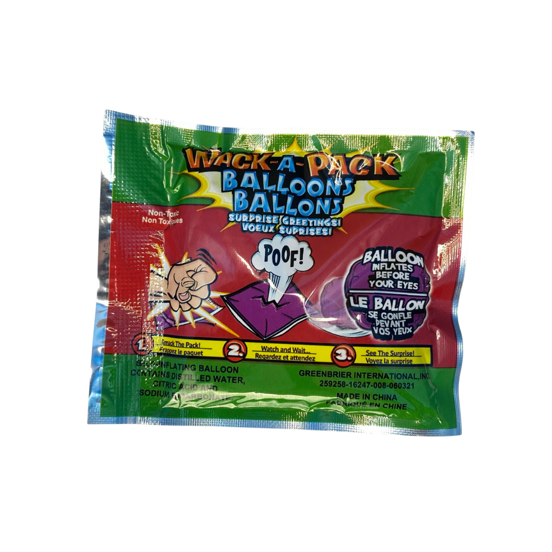 Wack-A-Pack Self-Inflating Balloon Ornament